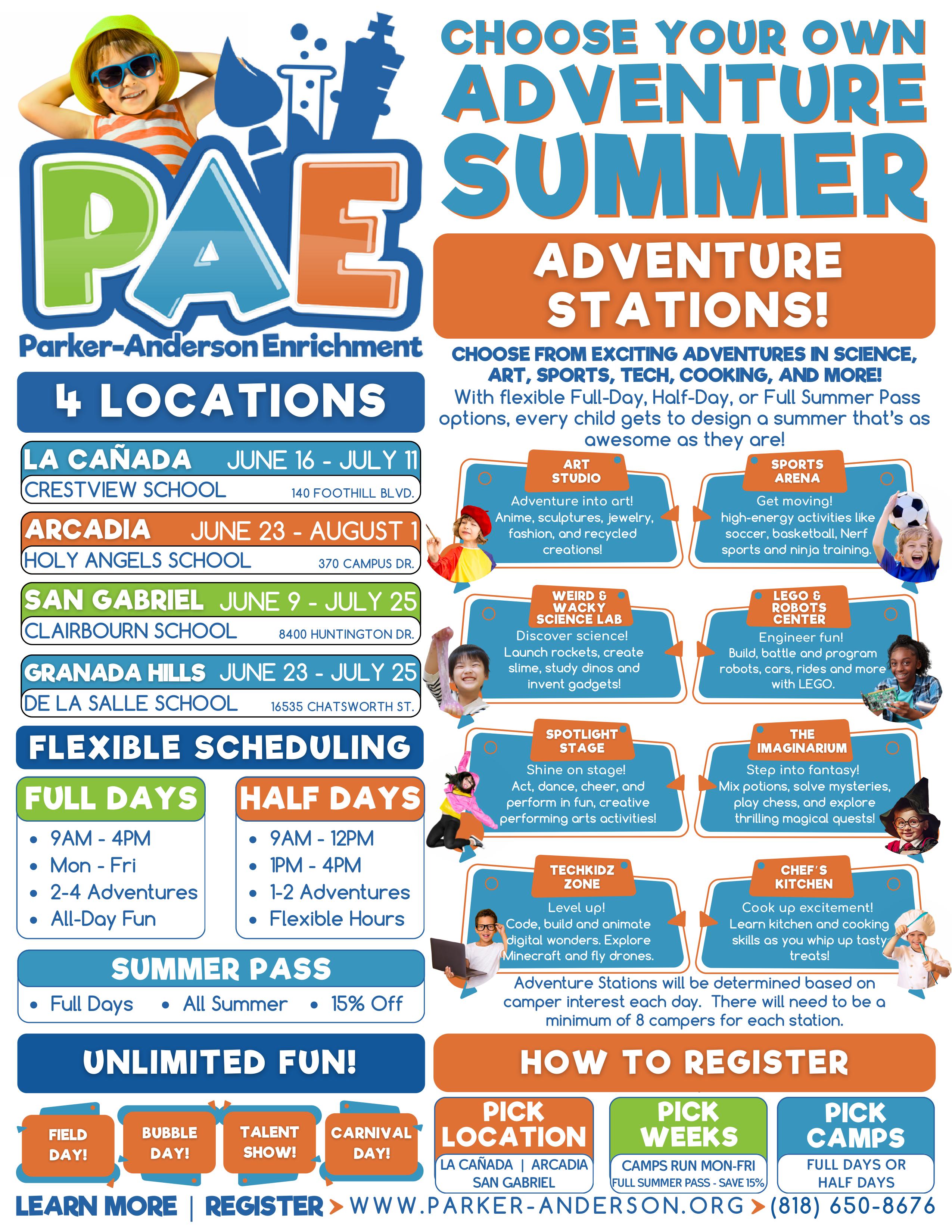 Summer Camp Day Outline